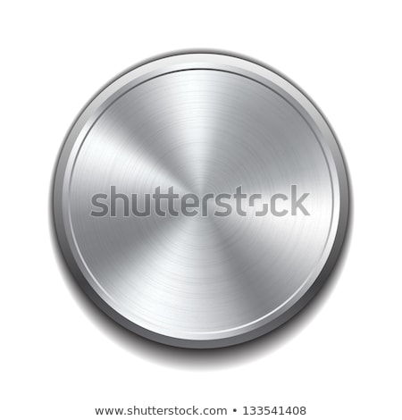 [[stock_photo]]: Metal Button With Circular Processing