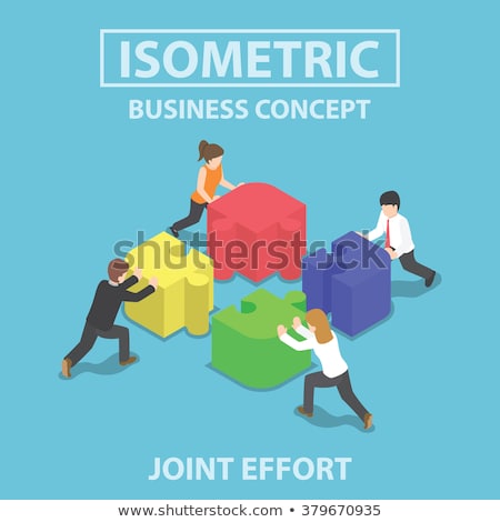 Stock photo: Conceptual Image Of Teamwork 3d Image