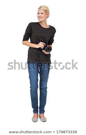 [[stock_photo]]: Full Length Of A Beautiful Female Photographer