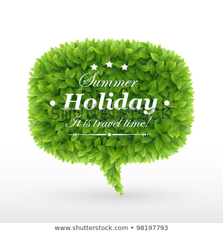 Stockfoto: Message Green Vector Icon Design