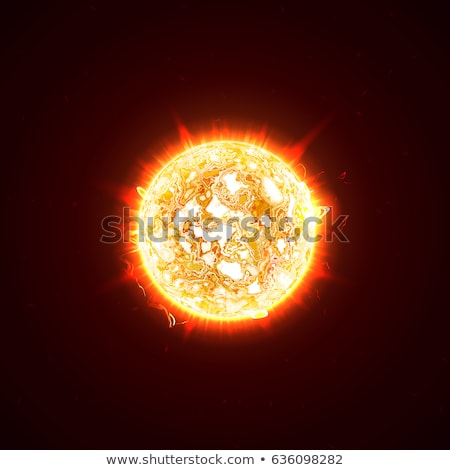 Stock foto: Vector Realistic Sun Planet Illustration