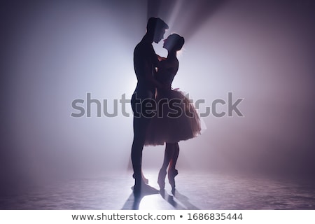 Foto stock: Beautiful Ballet Couple