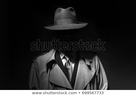 Zdjęcia stock: Portrait Of A 1950s Style Detective