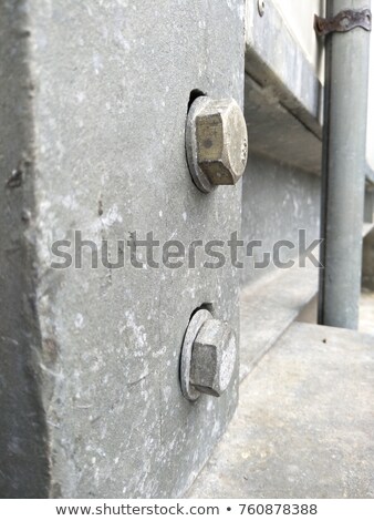 Stok fotoğraf: Locked Spanner With Two Nuts