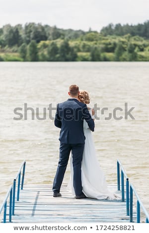 Сток-фото: Woman Standing At The End Of The Dock
