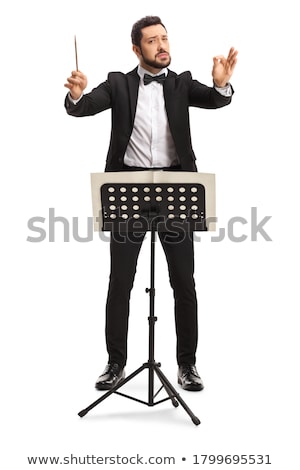 [[stock_photo]]: Music Conductor Orchestra On White Background