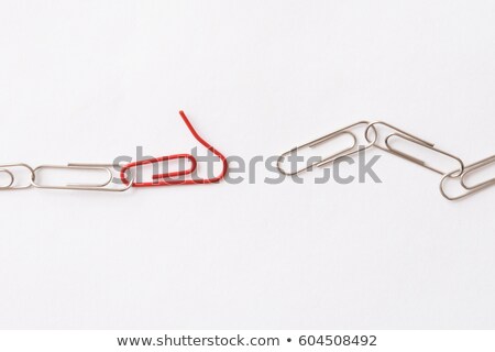 Zdjęcia stock: Broken Paper Clip