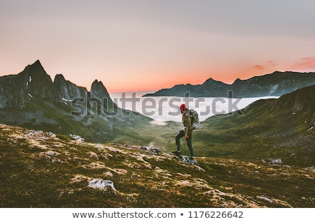 Foto stock: Hike In Norway