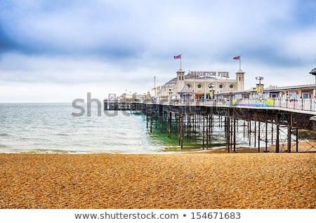 Stock photo: Brighton Pier Sunset Waves