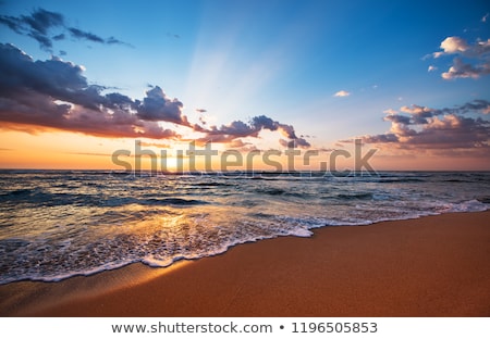 Сток-фото: Sunrise On The Malaga Beach