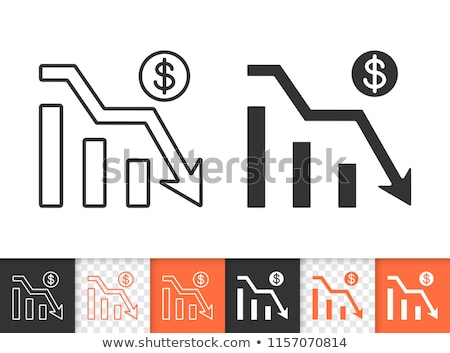 Foto stock: Businessman With Arrow Down Line Icon