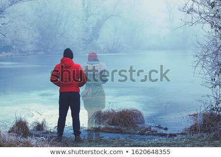 Foto stock: Woman Is The Guardian Of The Pass