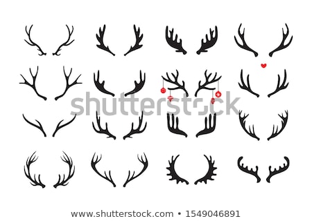 ストックフォト: Deers Antlers Icon