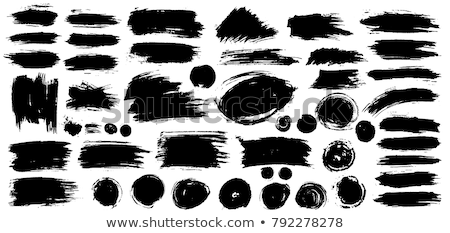 ストックフォト: Black Paint Stroke Watercolor Background