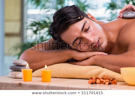 Stock foto: The Young Handsome Man During Spa Procedure