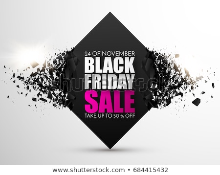 Stockfoto: Black Friday Sale Particles Banner Design