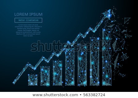 Stock photo: Business Graph - Growth To Sky