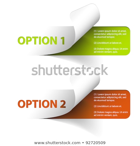 Foto stock: Set Of Colorful Vector Sample Option Stickers