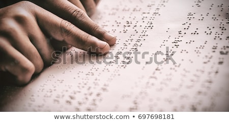 ストックフォト: Braille Reading