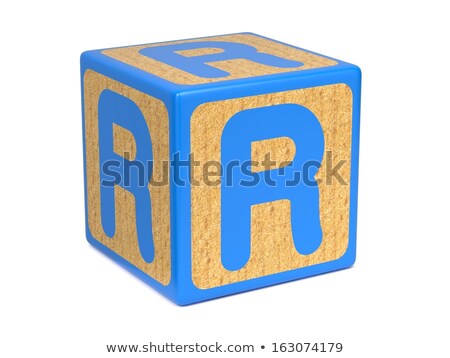 Letter R On Childrens Alphabet Block [[stock_photo]] © Tashatuvango