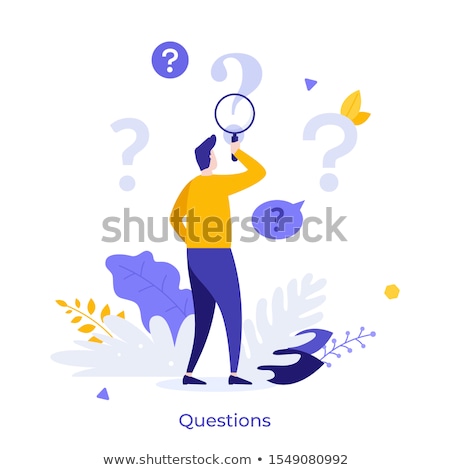 Foto stock: Person With A Magnifying Glass