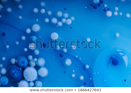 Stok fotoğraf: Grayblue Gradient Oil Drops In The Water  Abstract Background