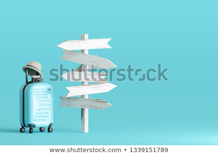 Stockfoto: Beach Vacation Blank Sign