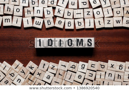 Stock photo: Idiom