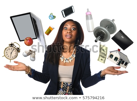 Stockfoto: Woman Juggling Apples