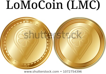 Stock fotó: Lomocoin Virtual Currency Vector Lmc Coin Symbol