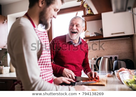 Stock photo: Father And Son In The Kitchen