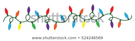 Stock photo: Colorful Strand Of Glowing Lights