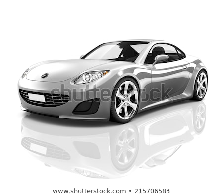 Stock fotó: Contemporary Luxury Car Isolated