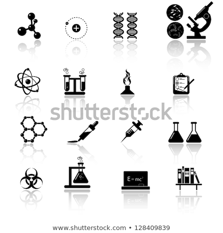 Stock photo: Biohazard Symbol On A Blackboard