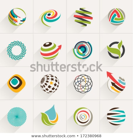Abstract Circle Globe Logo Element Stock foto © brainpencil