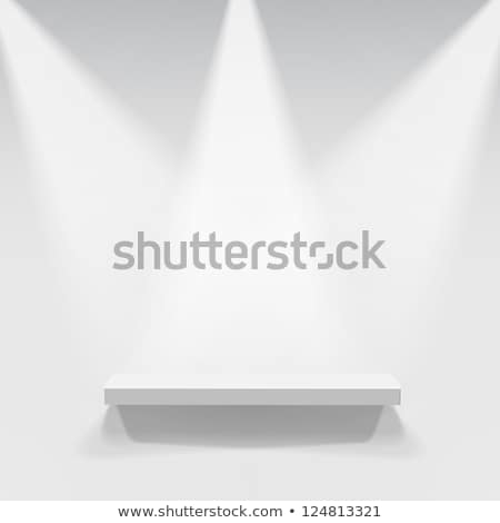 Foto stock: A Bookshelf On White Background