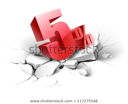 Stok fotoğraf: Five Percent Or 5 Marketing Special Offer Vector