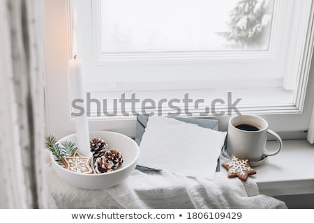 Stock foto: Christmas Still Life With Candles