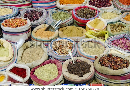 Foto stock: Spices In Middle East Market Cairo Egypt