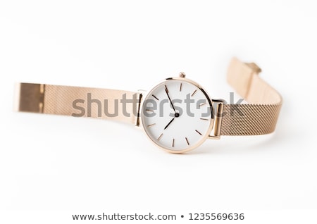 Stockfoto: Elegant Female Wrist Watch Isolated On White