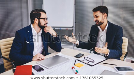 Stock fotó: Two Businessmen In Briefing