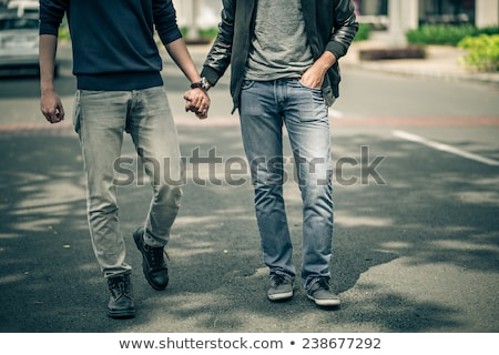 Stock photo: Casual Man Holds Hands In Pockets