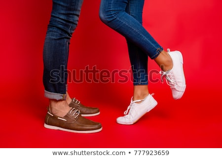 Foto stock: Female Leg In Shoes