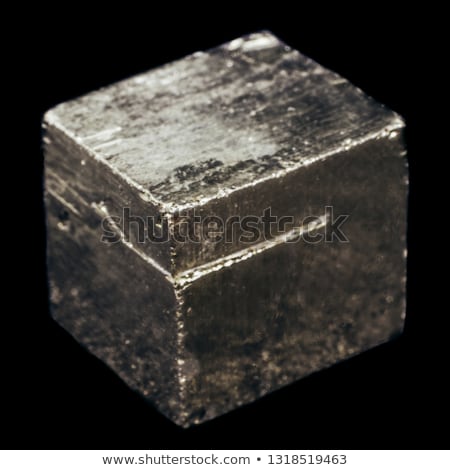 Stock photo: Pyrite Cubes Isolated