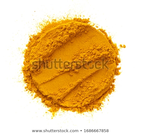 Stock fotó: Pile Of Organic Round Turmeric