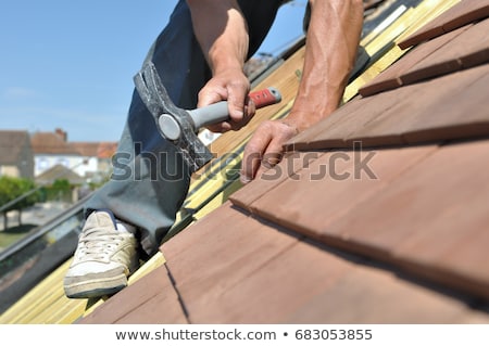 Foto stock: Roof To Be Renovated
