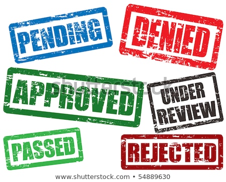 Stock photo: Denied Rubber Stamp