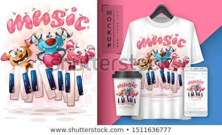 [[stock_photo]]: Horror Crazy Monster - Mockup For Your Idea