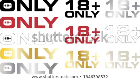 Stock photo: Abstract Black And Red Icon Set 18