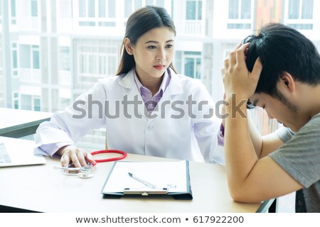 Сток-фото: Patient Receiving Bad News He Is Desperate And Crying Doctor S